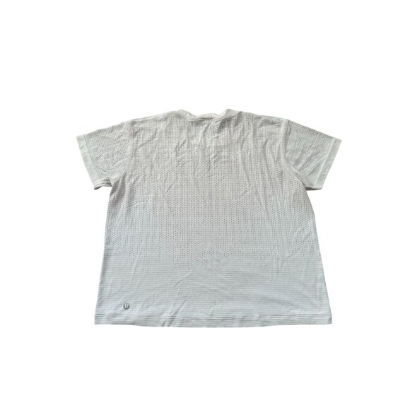 LULULEMON Womens White Workout Short Sleeve Top Size 8 - Picture 4 of 4